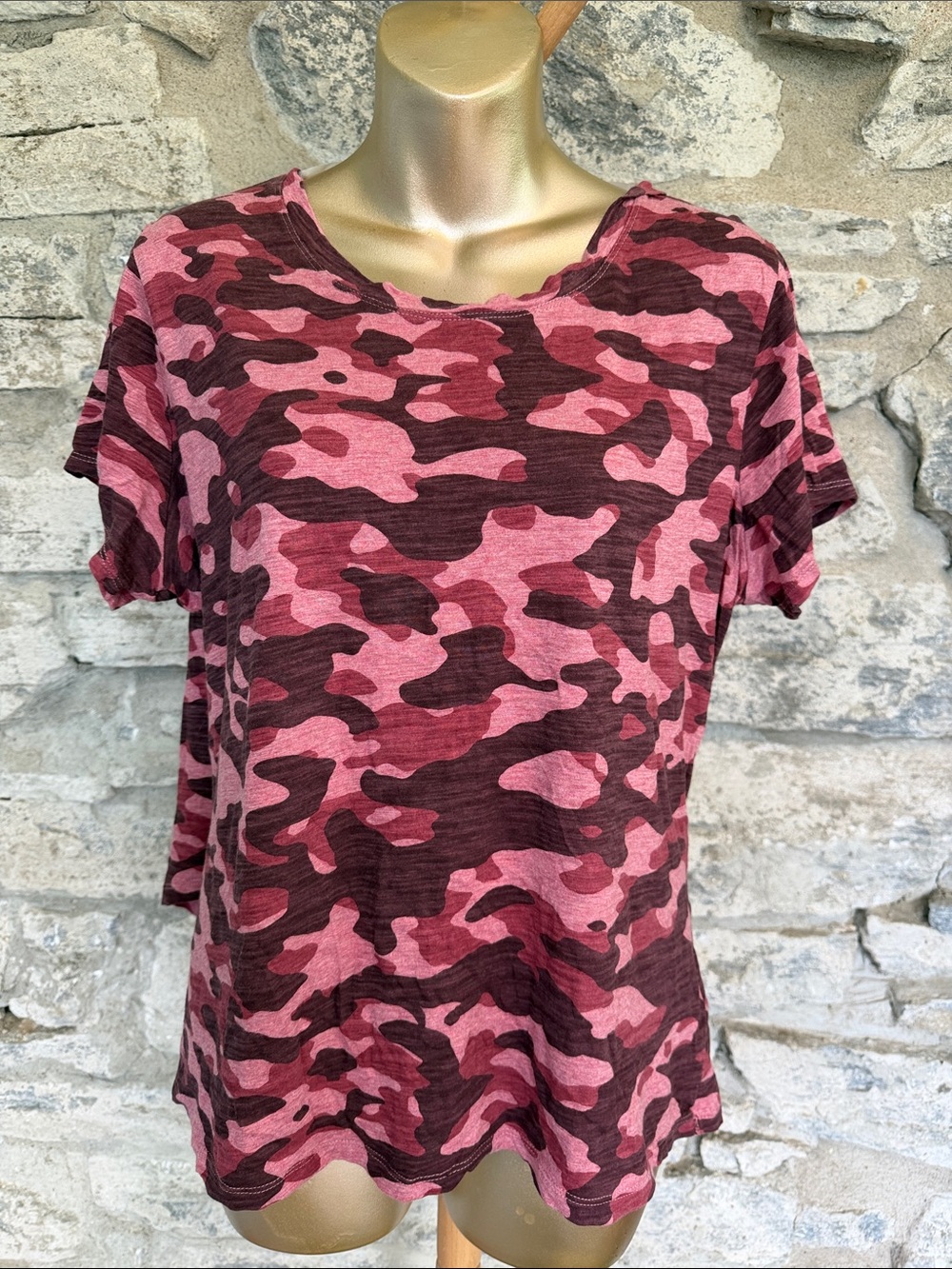 Camo wrap back  Tee